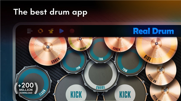 Real Drum electronic drums set screenshot