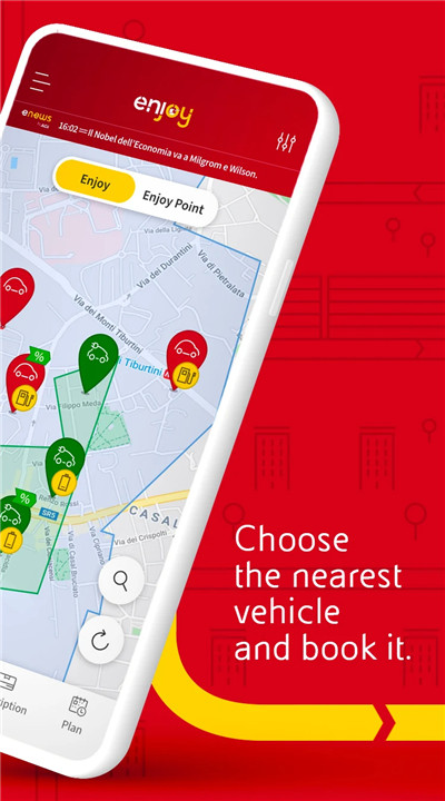 enjoy vehicle sharing screenshot