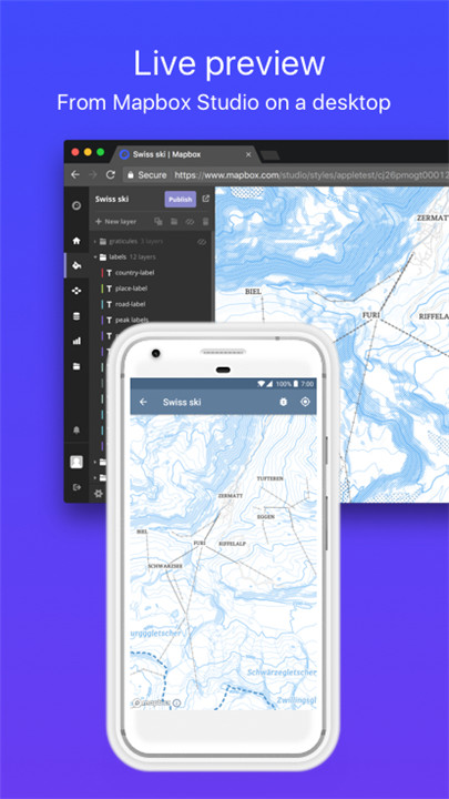 Mapbox Studio Preview screenshot