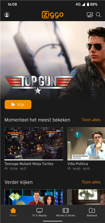 Ziggo GO screenshot