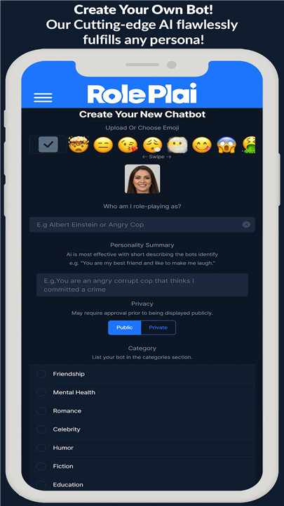 RolePlai - Ai Chat Bot screenshot