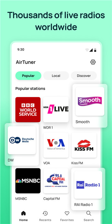 AirTuner - Radio Internet & FM screenshot