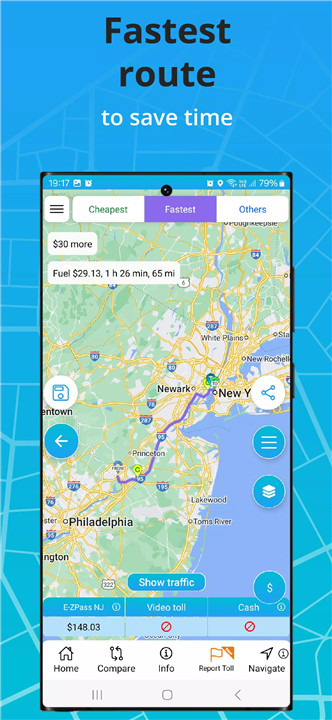 TollGuru: Toll, GPS Navigation screenshot TollGuru: Toll, GPS Navigation screenshot