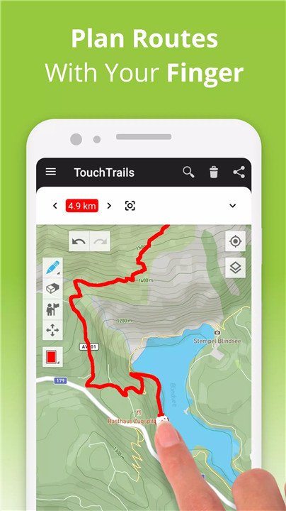 TouchTrails: Route Planner screenshot TouchTrails: Route Planner screenshot