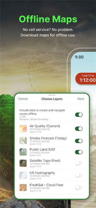 Gaia GPS: Offline Trail Maps screenshot Gaia GPS: Offline Trail Maps screenshot