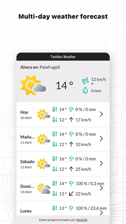 TwoNav 6: Routes and Maps screenshot TwoNav 6: Routes and Maps screenshot
