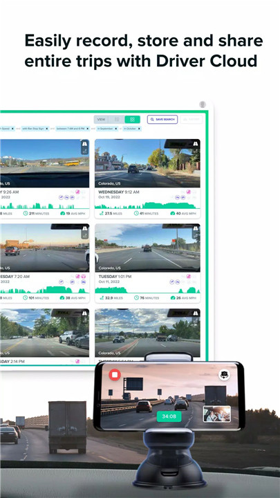 Driver: Driving & Dash Cam App screenshot Driver: Driving & Dash Cam App screenshot