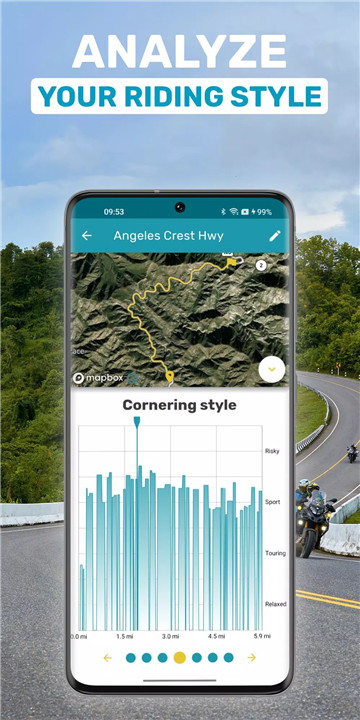 Motorcycle riding with Motobit screenshot Motorcycle riding with Motobit screenshot