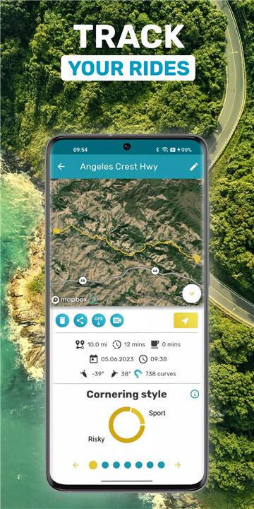 Motorcycle riding with Motobit screenshot Motorcycle riding with Motobit screenshot