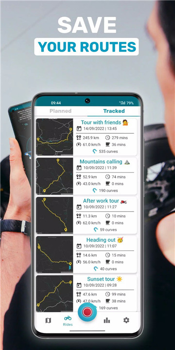 Motorcycle riding with Motobit screenshot Motorcycle riding with Motobit screenshot