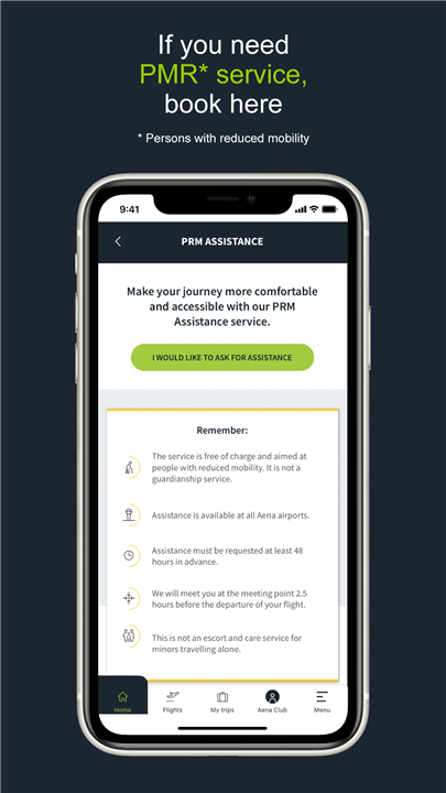 Aena. Spanish Airports. screenshot Aena. Spanish Airports. screenshot