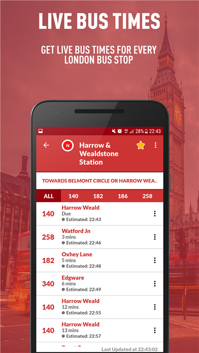 London Live Bus Times screenshot London Live Bus Times screenshot