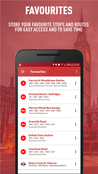 London Live Bus Times screenshot London Live Bus Times screenshot