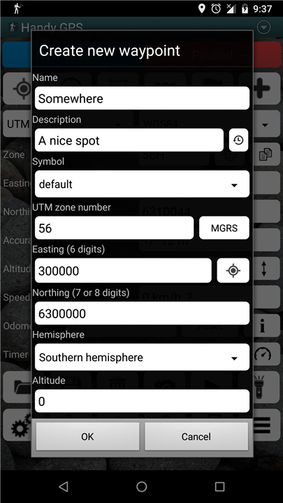 Handy GPS (subscription) screenshot Handy GPS (subscription) screenshot