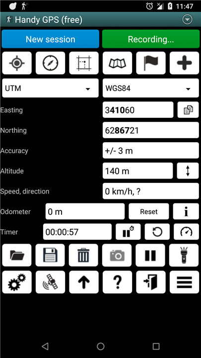 Handy GPS lite screenshot Handy GPS lite screenshot