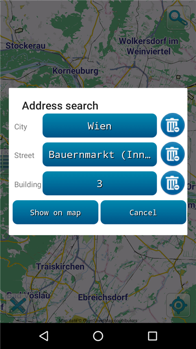 Map of Vienna offline screenshot Map of Vienna offline screenshot