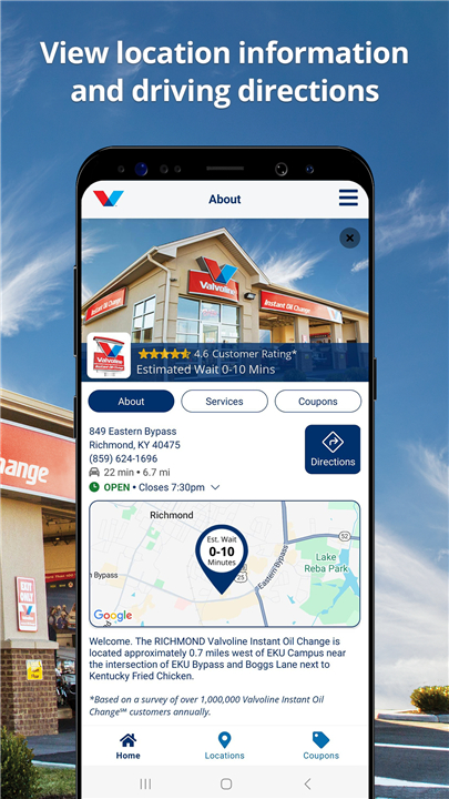 Valvoline Instant Oil Change screenshot Valvoline Instant Oil Change screenshot
