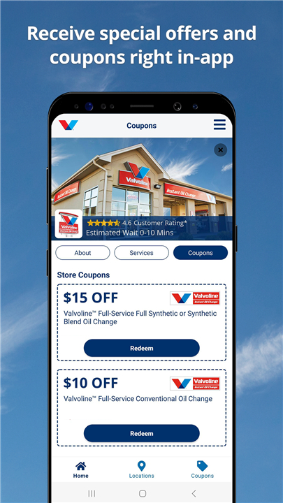 Valvoline Instant Oil Change screenshot Valvoline Instant Oil Change screenshot