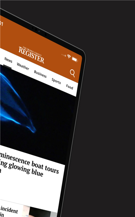 Orange County Register screenshot